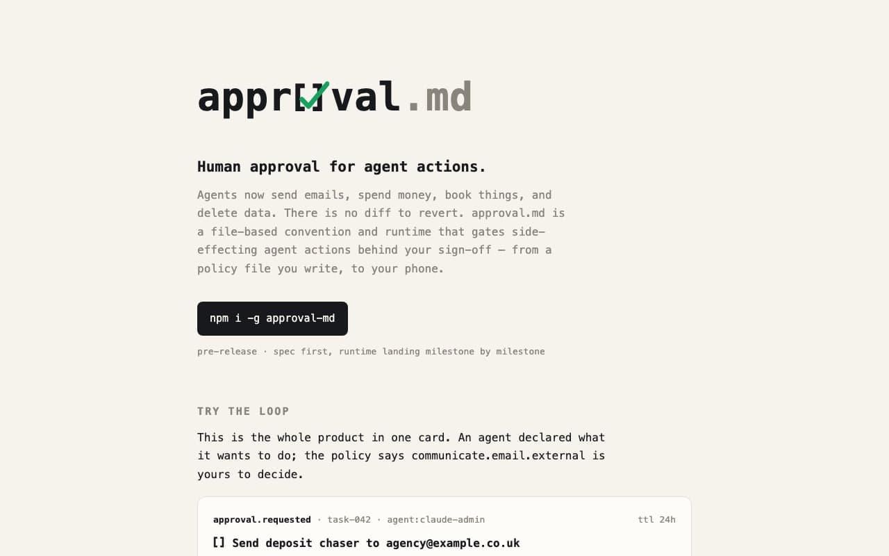 Screenshot of Approval.md