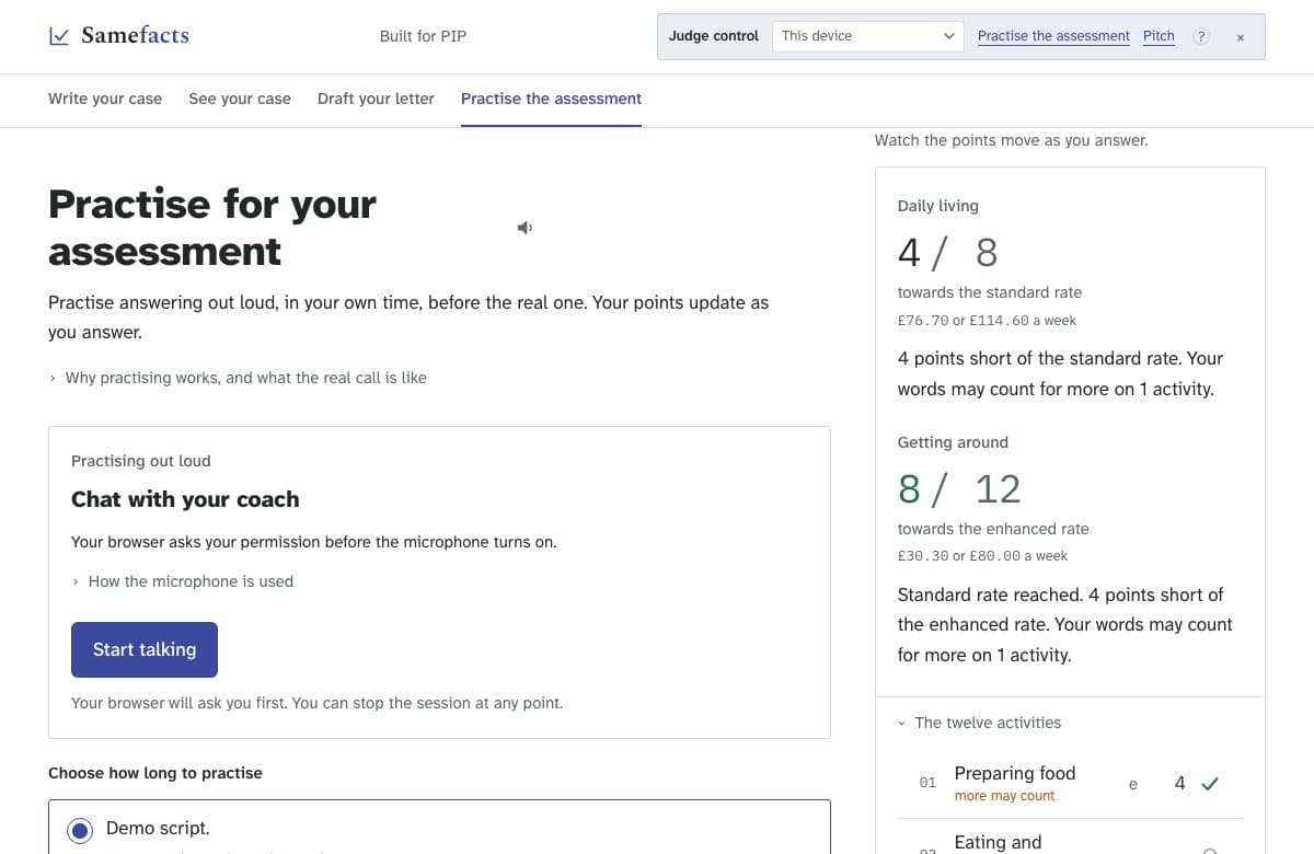 Screenshot of Samefacts.co.uk